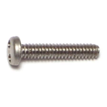 Midwest Fastener #6-32 x 3/4 in Spanner Pan Machine Screw, Plain 18-8 Stainless Steel, 10 PK 70982